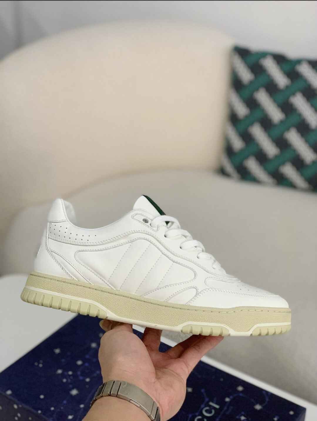 Gucci Mac80 Sneaker – White Leather & Off-White Sole