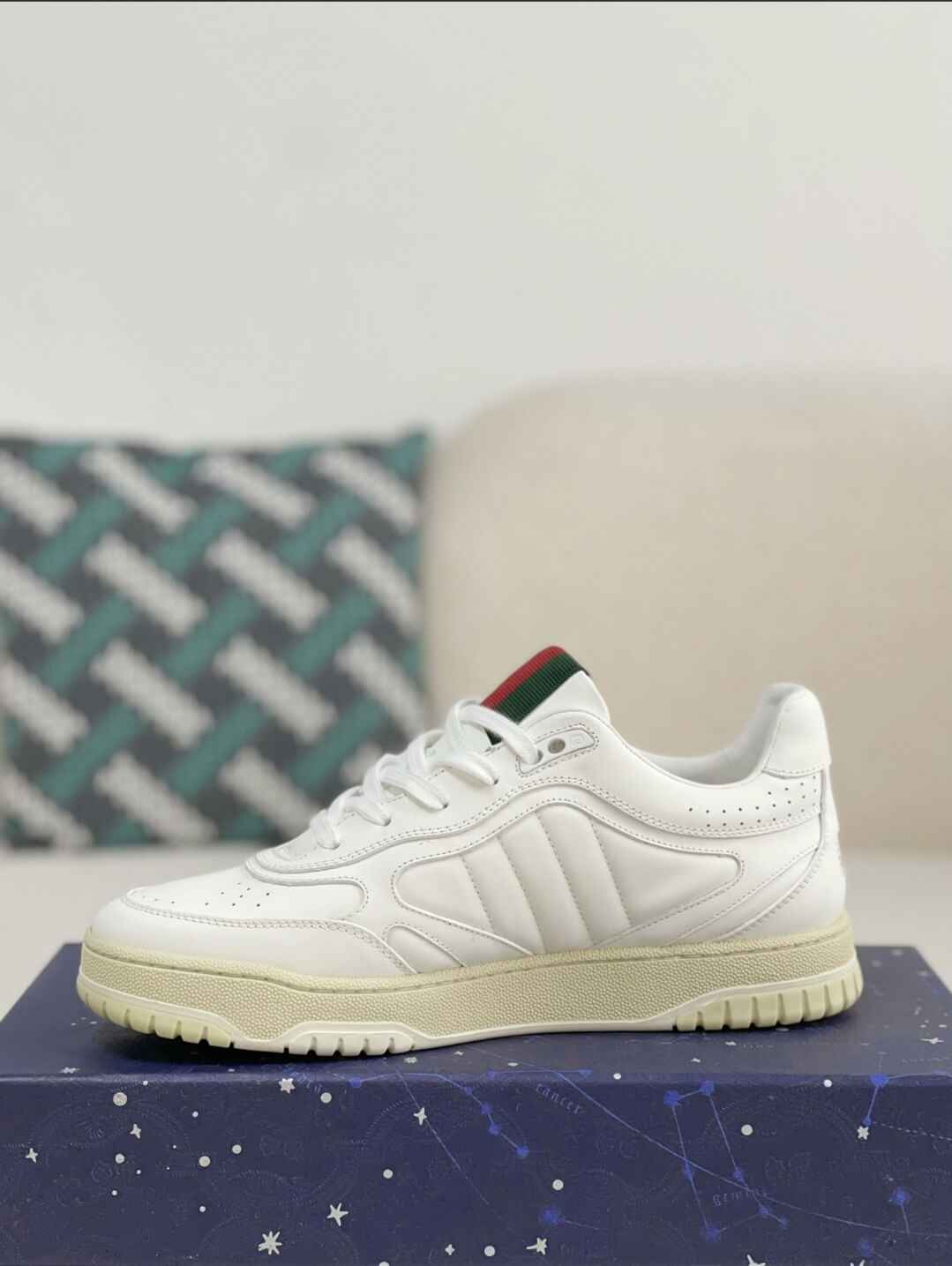 Gucci Mac80 Sneaker – White Leather & Off-White Sole