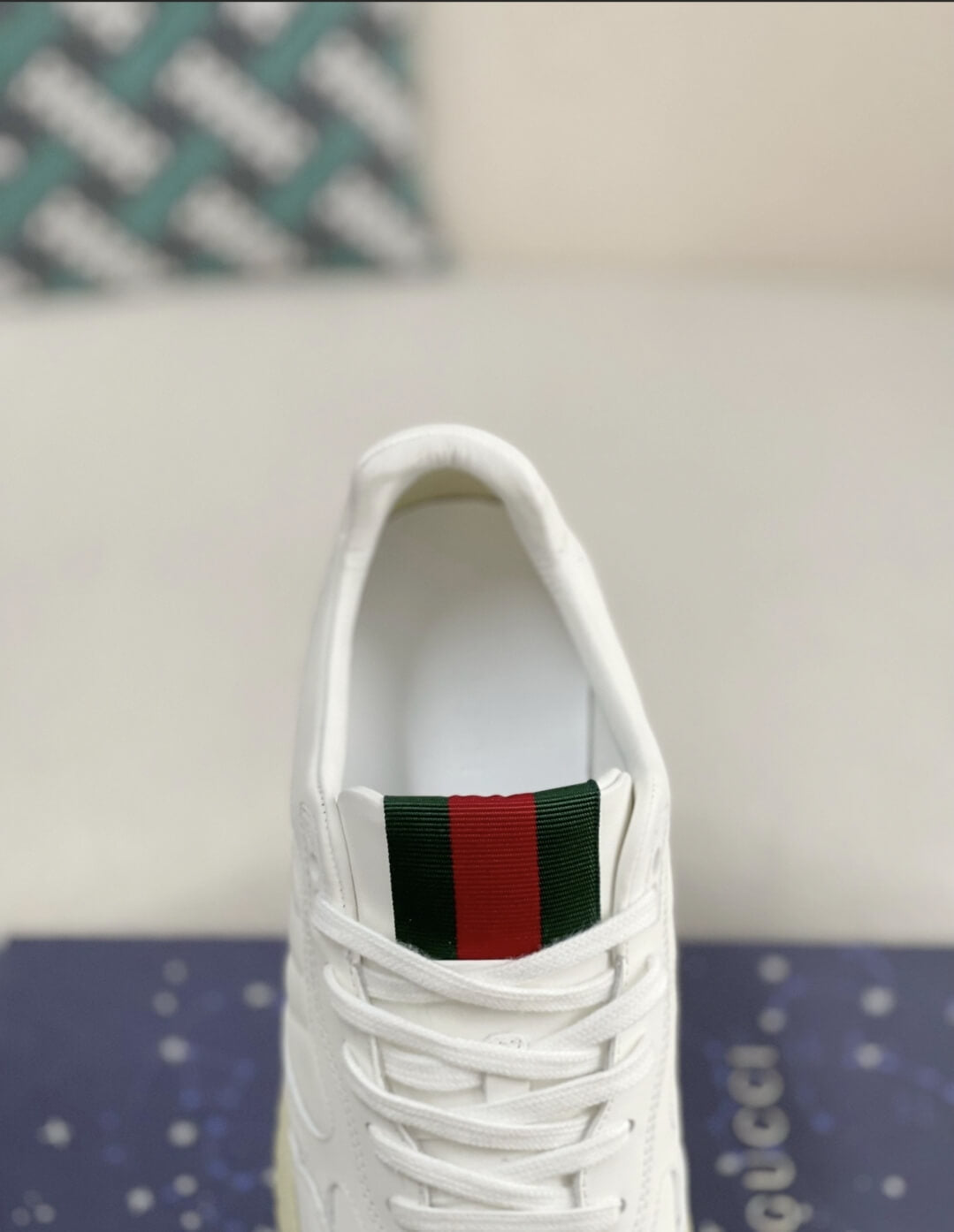 Gucci Mac80 Sneaker – White Leather & Off-White Sole CUSTOM