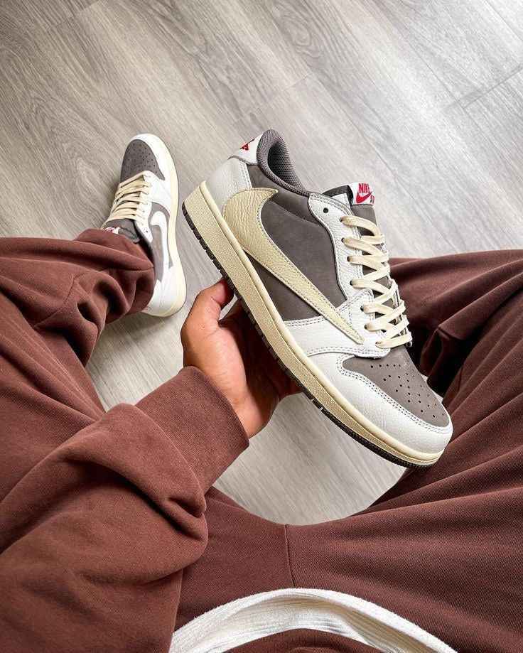 Custom Fragment Travis Scott Air Jordan 1 Low Limited Edition Sneakers