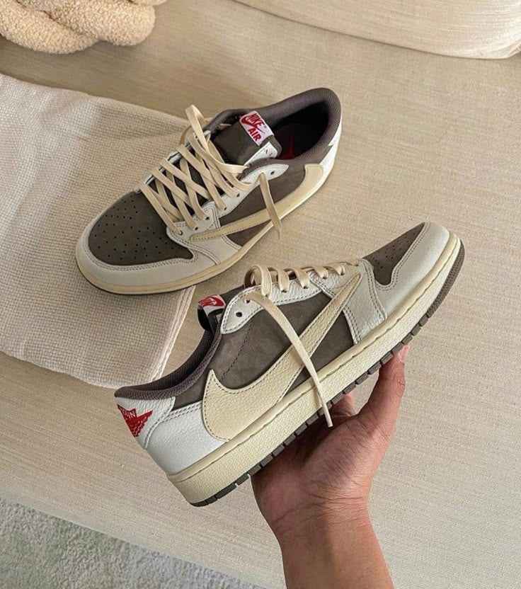 Custom Fragment Travis Scott Air Jordan 1 Low Limited Edition Sneakers