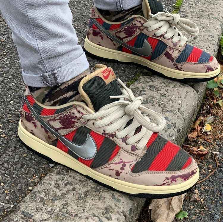 Custom SB Dunk Low “Freddy Krueger” SneakerNational