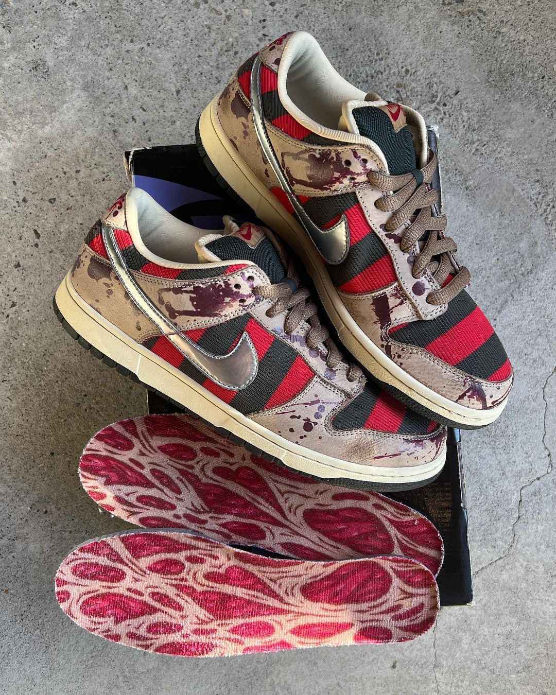 Custom SB Dunk Low “Freddy Krueger” SneakerNational