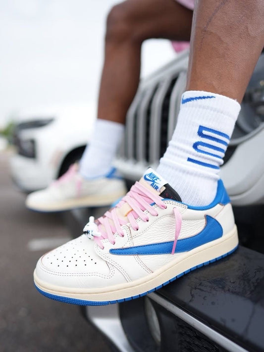 Custom Air Jordan 1 x Travis Scott x Fragment Design DM7866-104 - Luxuryurbanwear