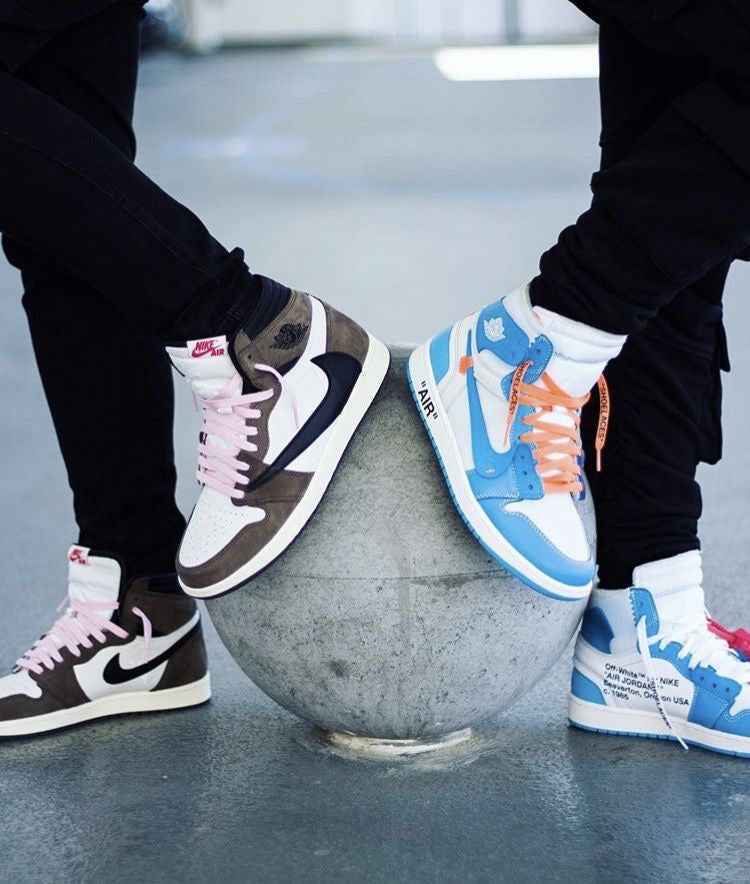 Custom Air Jordan 1 OFF-White Blue Sneakers for Unique Style SneakerNational