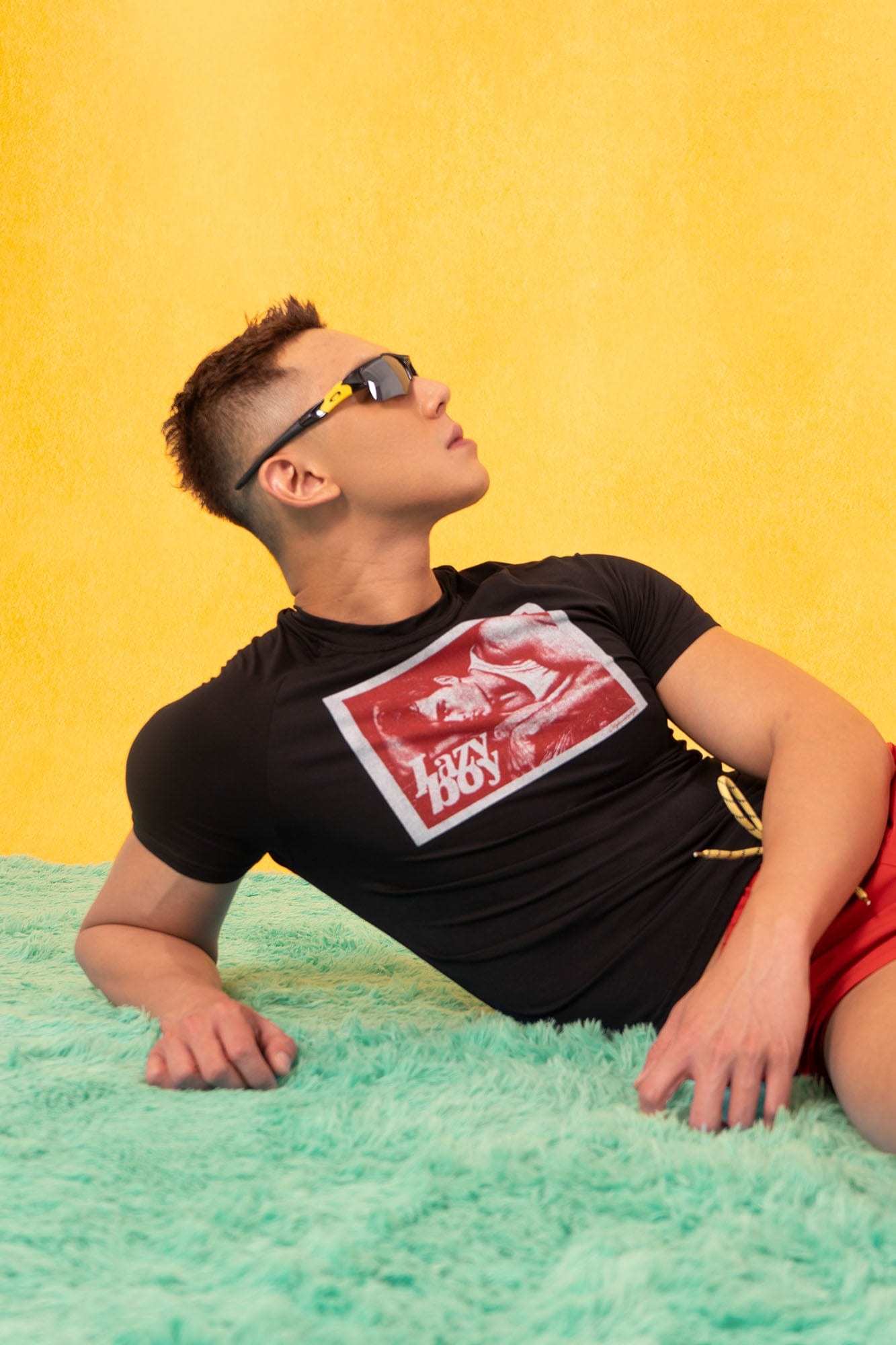 Lazy Boy Graphic Fitted Tee