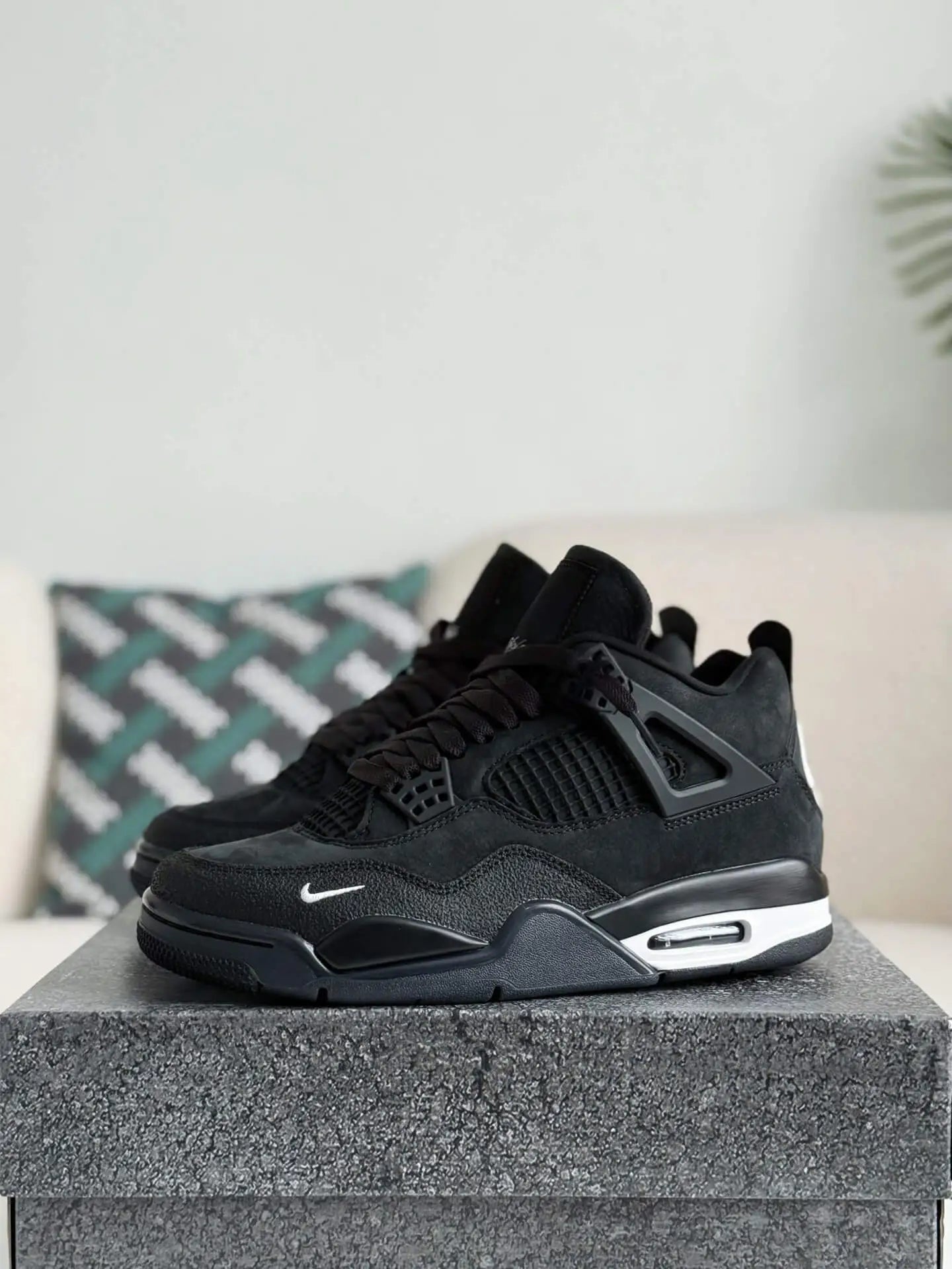 Air Jordan 4 Retro x Nigel Sylvester Black Brick by Brick