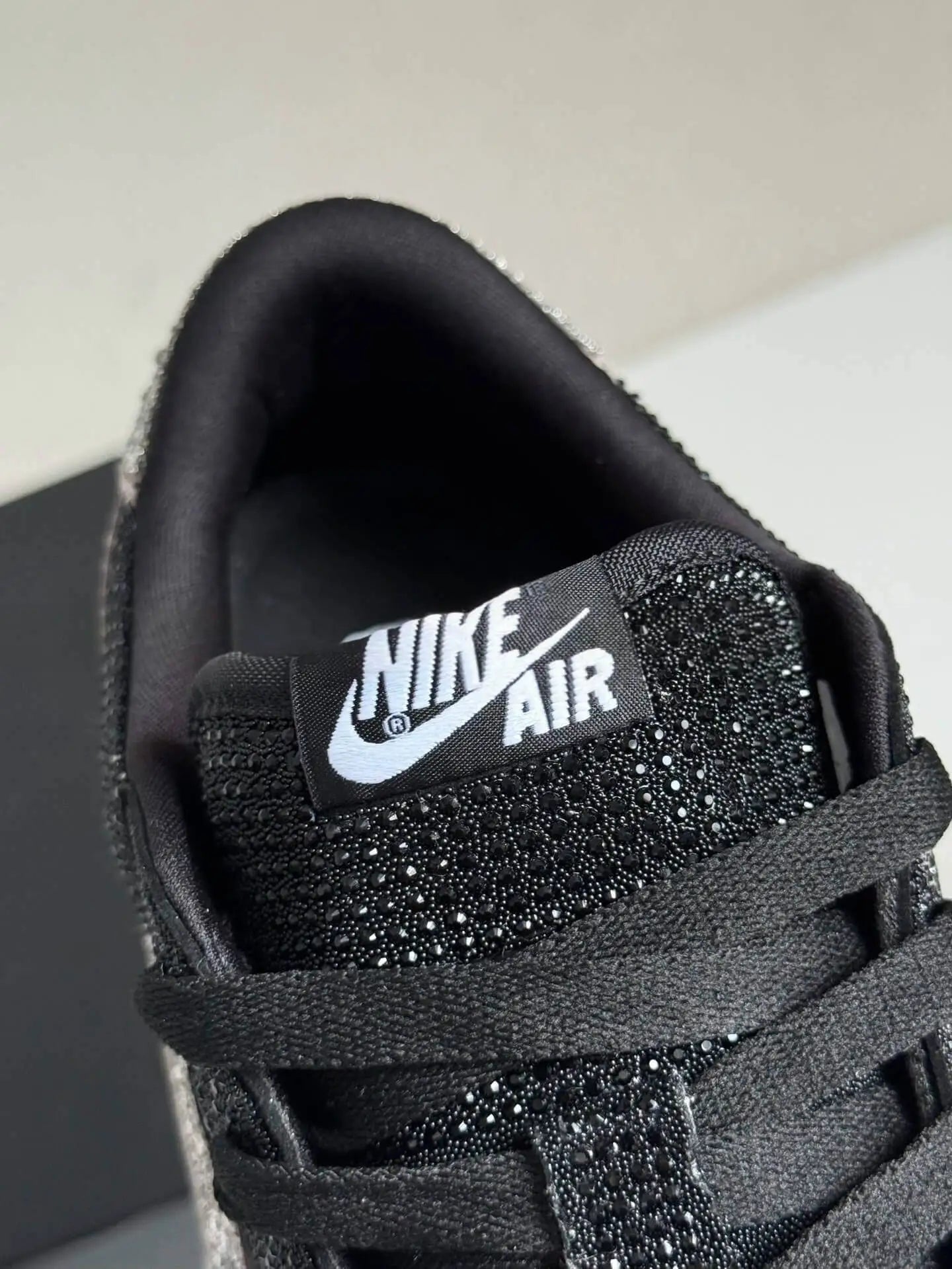 Swarovski x Air Jordan 1 Low OG in Black and Silver - Luxury Meets Style