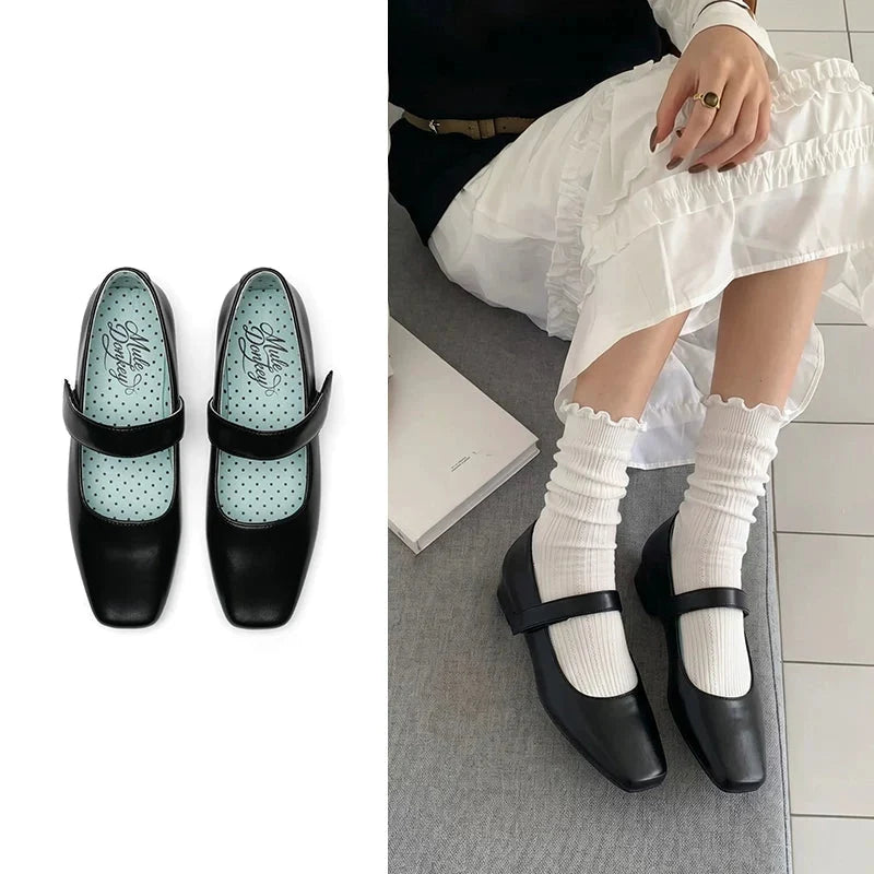 Mint Dot Mary Jane Flats - Skipkicks