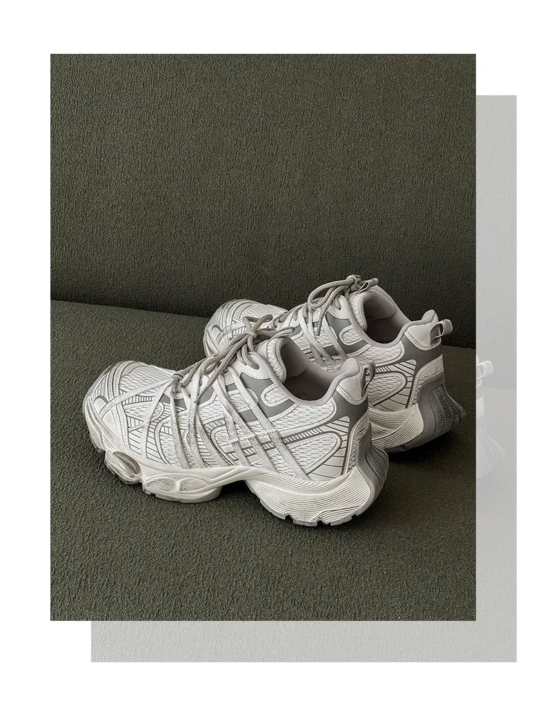 Graphic Platform Chunky Sneakers - Skipkicks