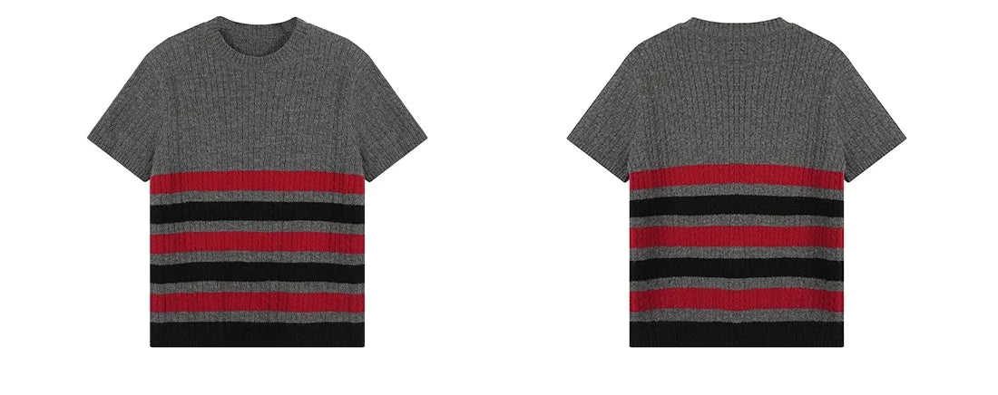 Metro Stripe Ribbed Knit Tee