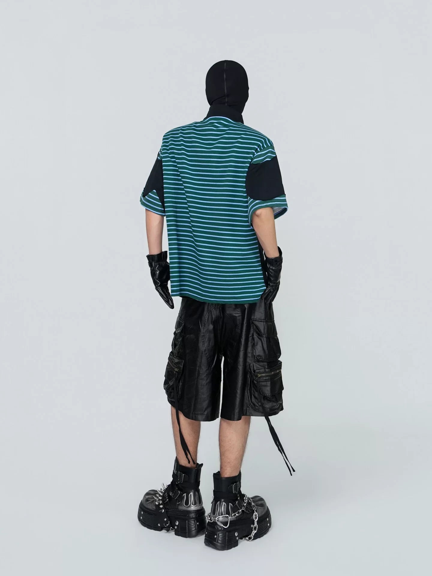 Tidal Vector Half-Zip Striped Tech Tee