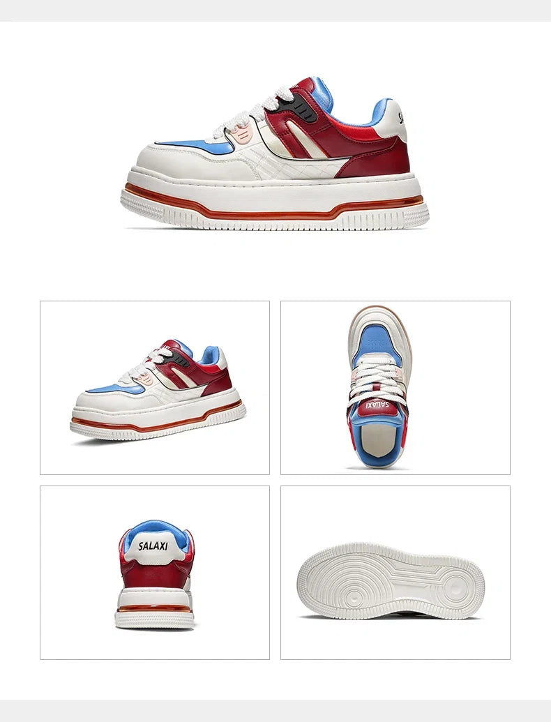 Retro Colorblock Platform Sneakers - Skipkicks