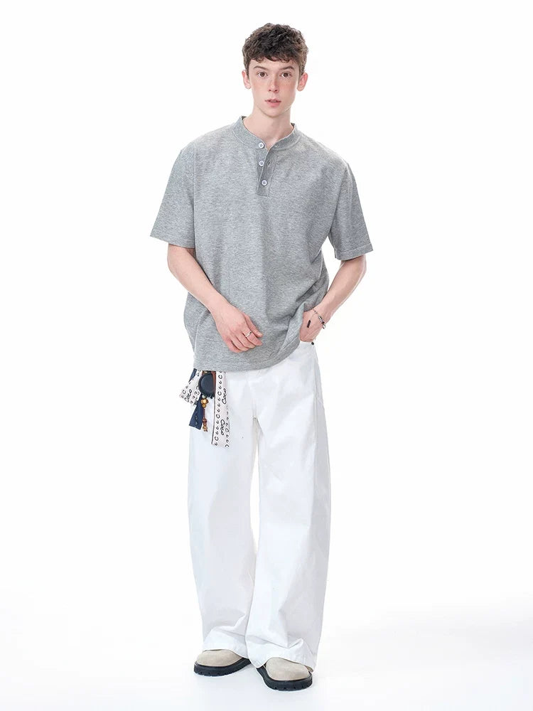 Cloudline Short-Sleeve Henley Tee