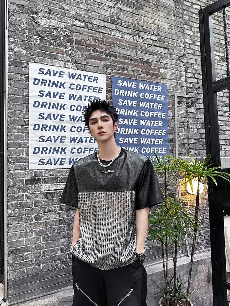 Chrome Grid Splice Panel Tee