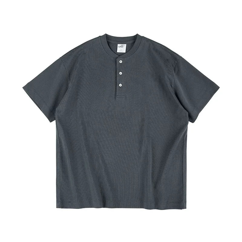Core Crest Short-Sleeve Henley Tee