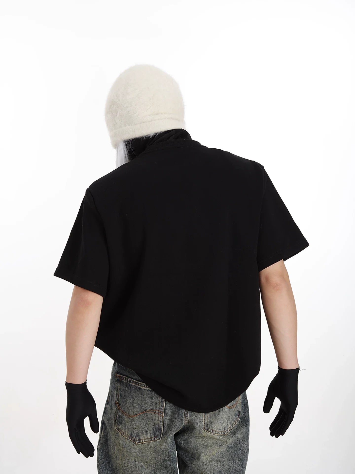 Nebula Studded Shoulder Box Tee