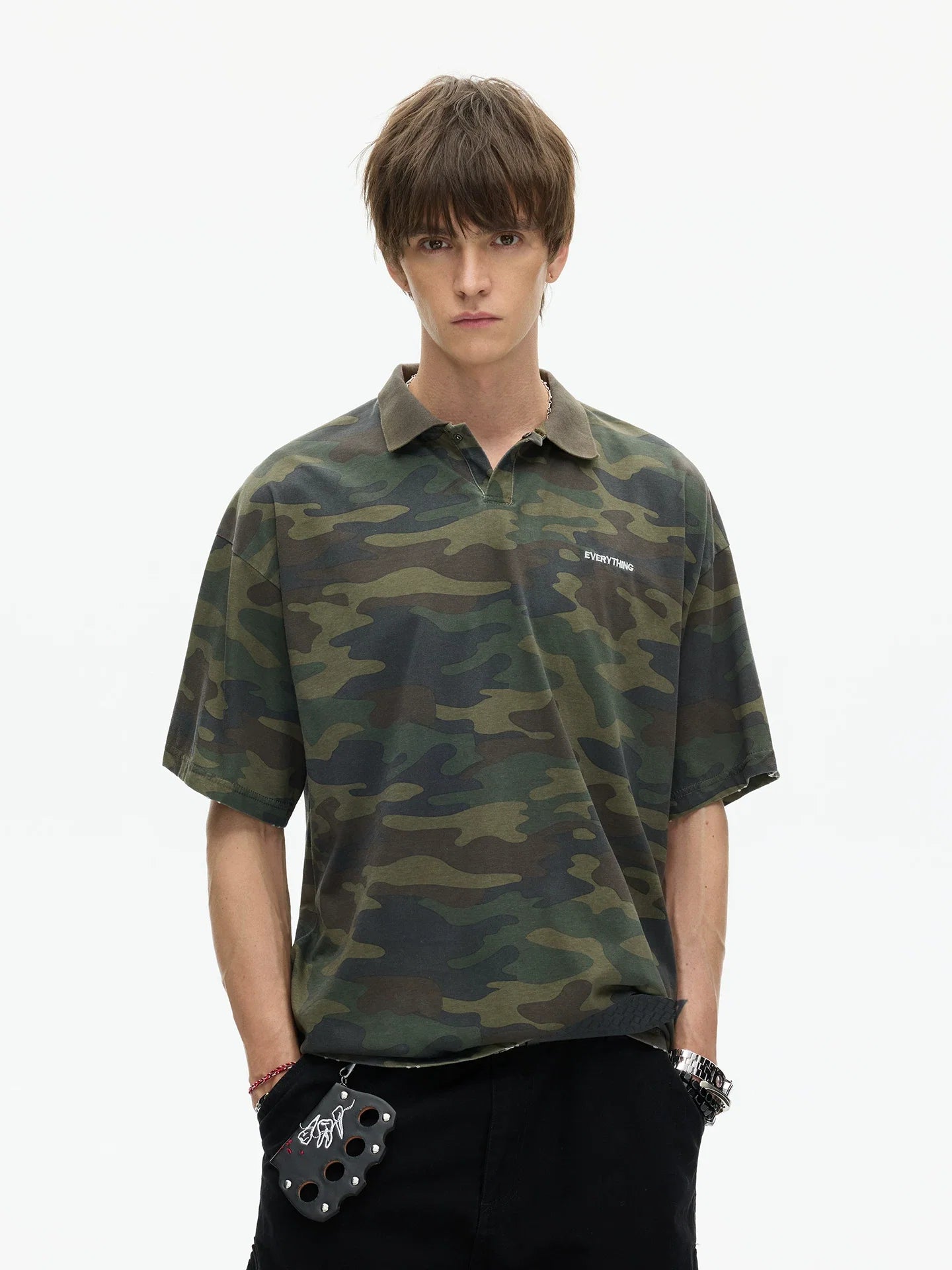 Evergreen Camo Everything Polo Tee