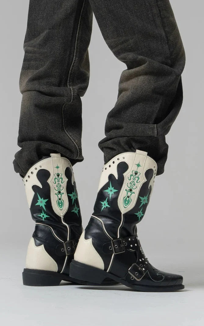 Cosmic Rodeo Star Harness Boots - Skipkicks
