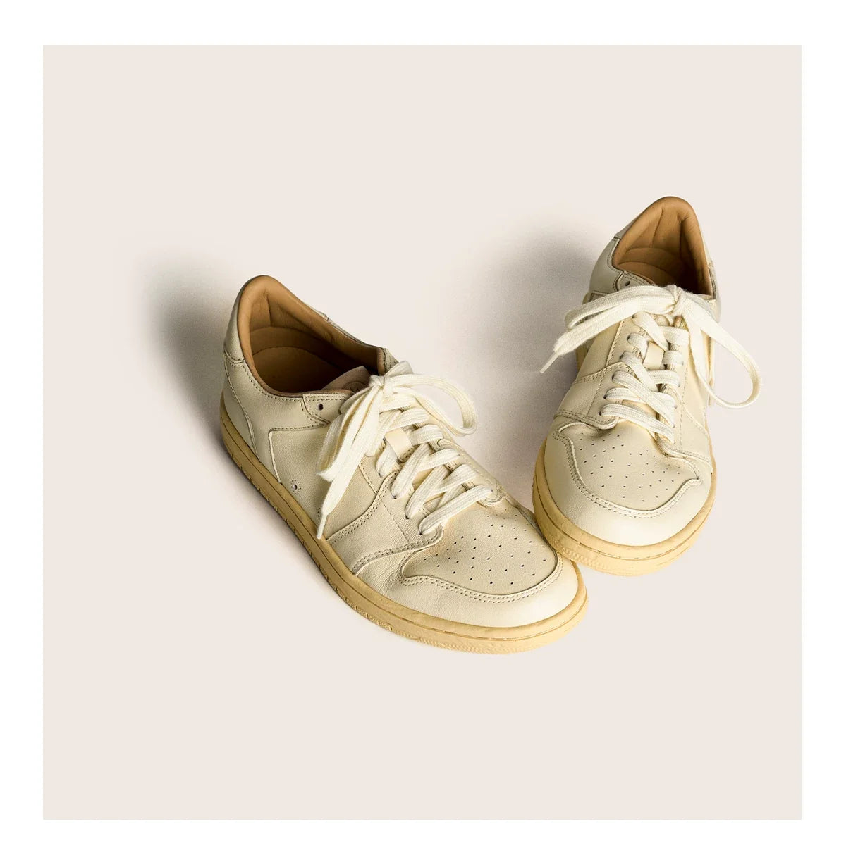 Vintage Court Cowhide Leather Sneakers - Skipkicks