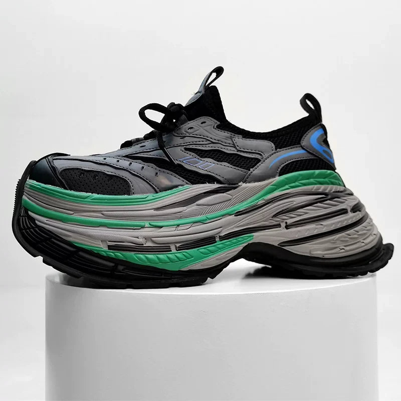 Neon Strata Hyperstack Runners - Skipkicks