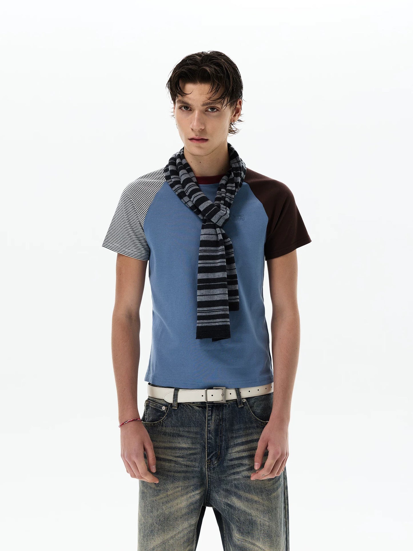 Tri-Block Raglan Tee