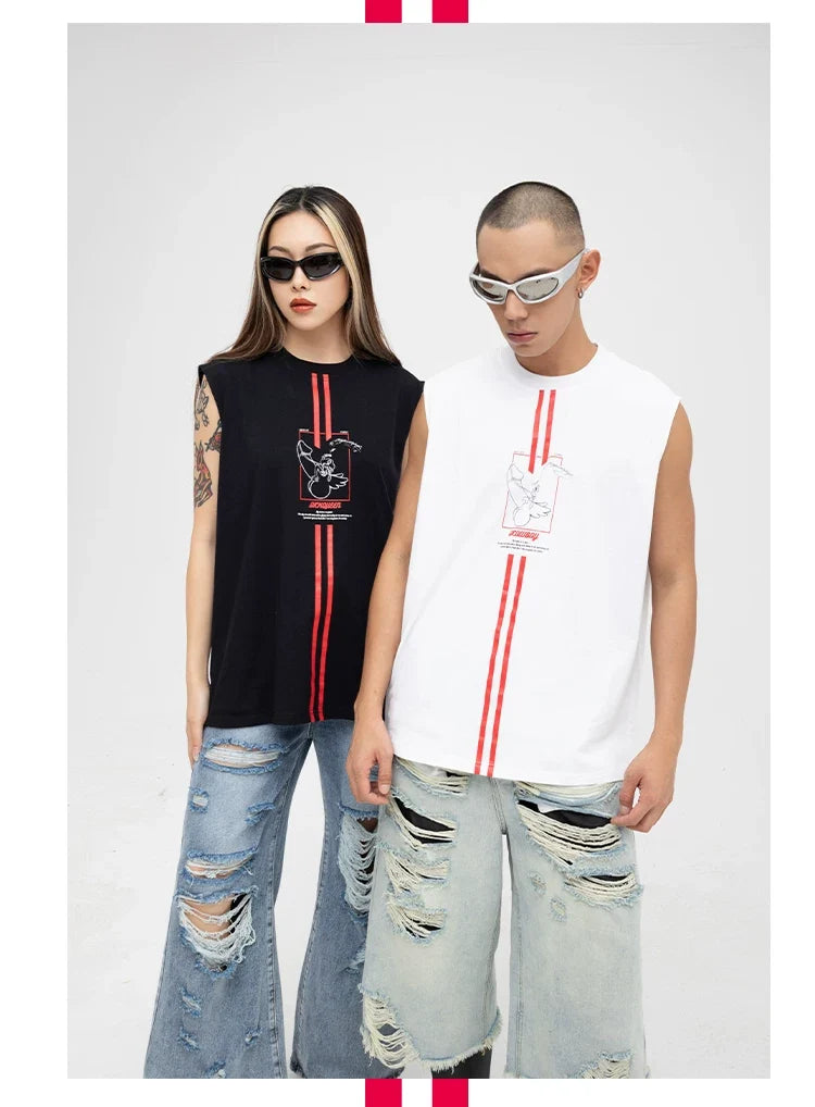 Redline Cowboy Graphic Sleeveless Tee
