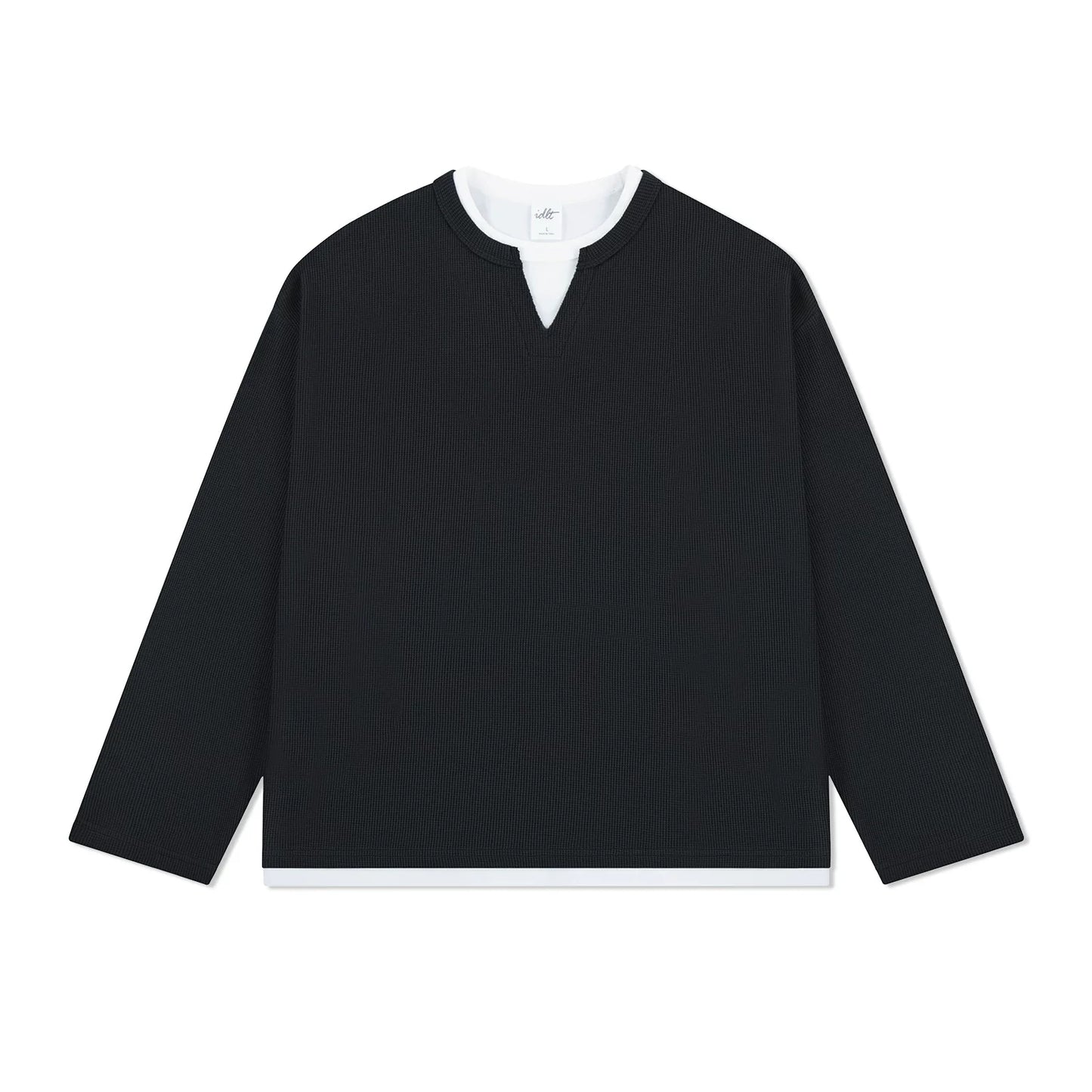 Layernotch Waffle Long Sleeve Tee