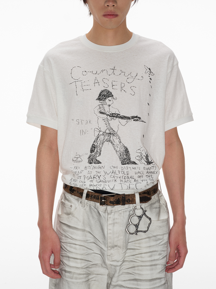 Country Teasers Sketch Graphic T-Shirt