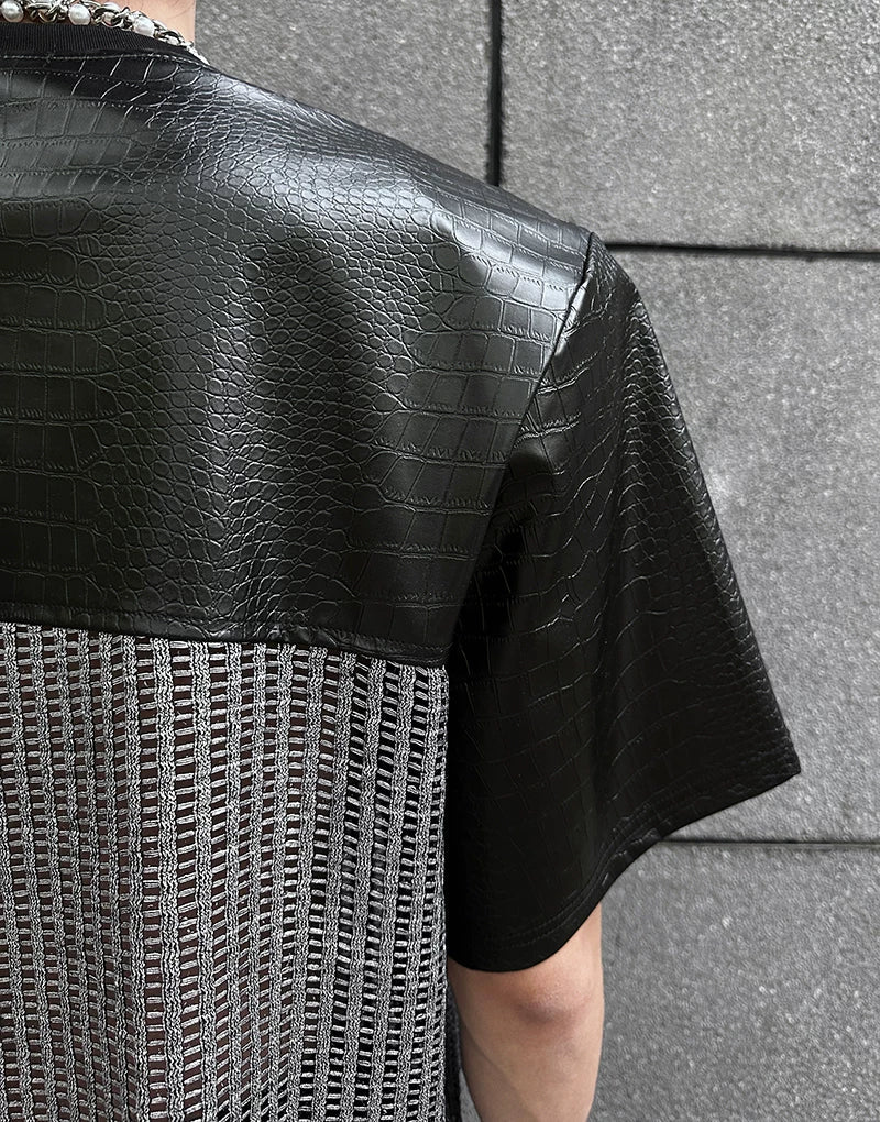 Chrome Grid Splice Panel Tee