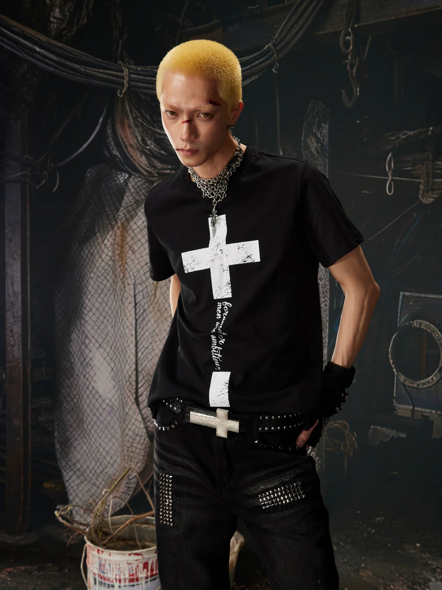 Sanctum Script Cross Graphic Tee