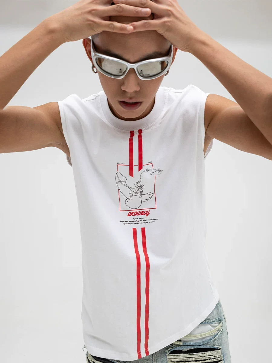 Redline Cowboy Graphic Sleeveless Tee