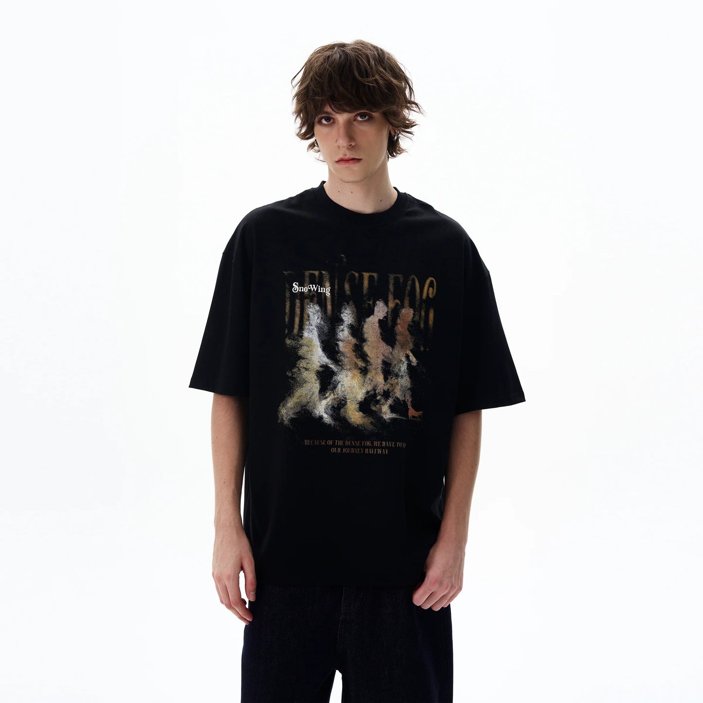 Dense Fog Graphic Oversized Tee