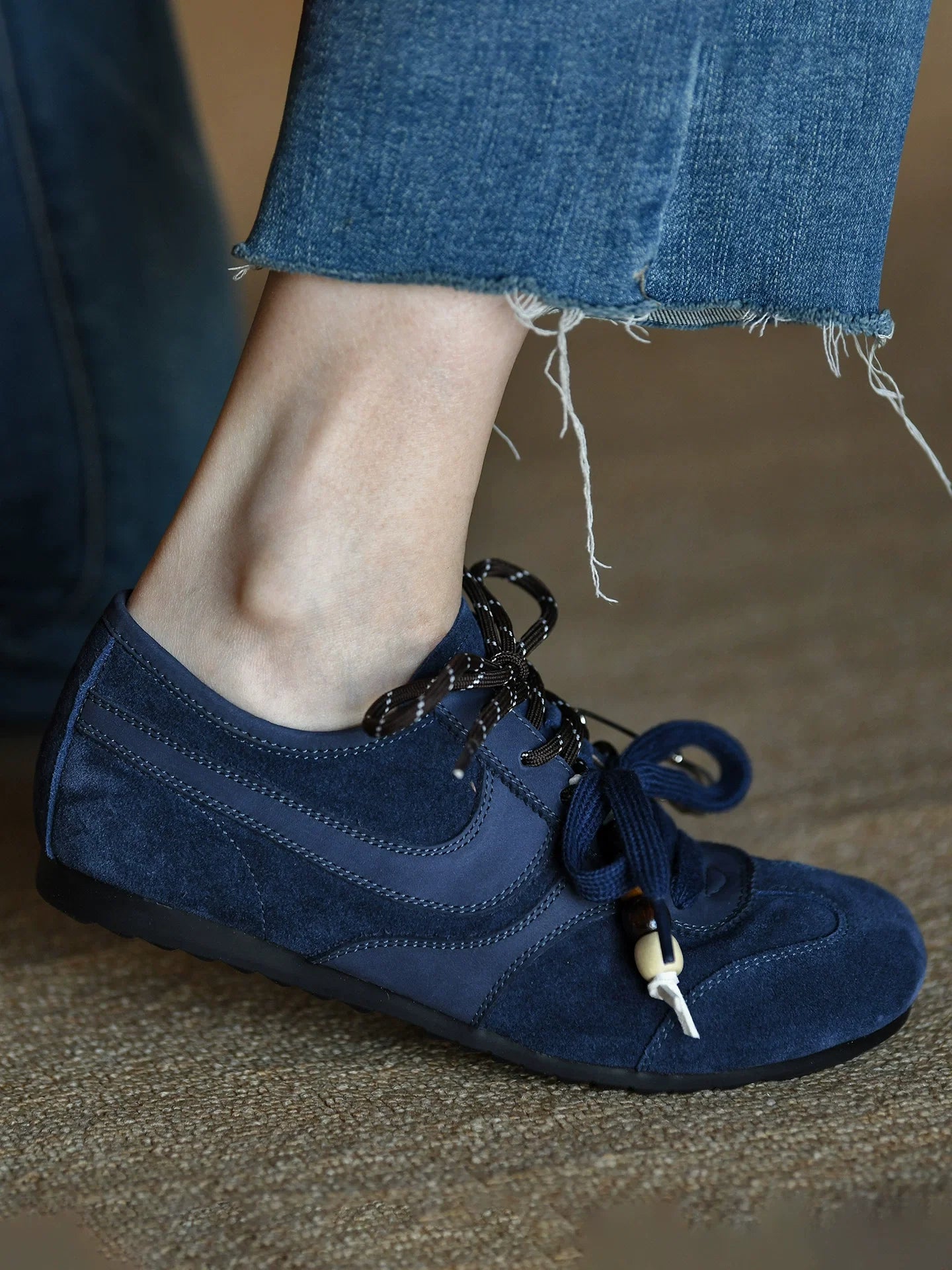 Indigo Bead Nomad Sneaker - Skipkicks