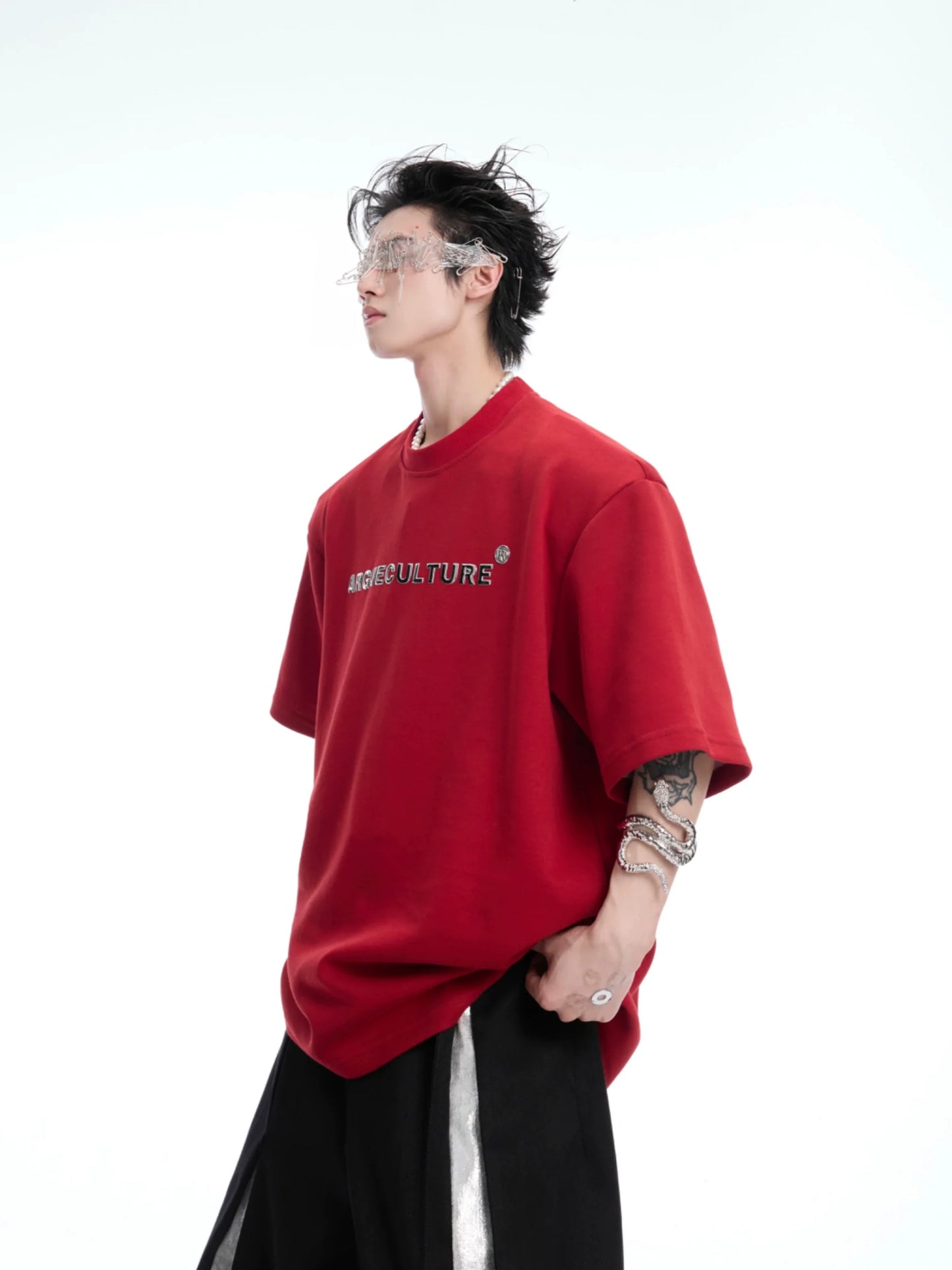 Spine Crystal Grey Graphic Tee