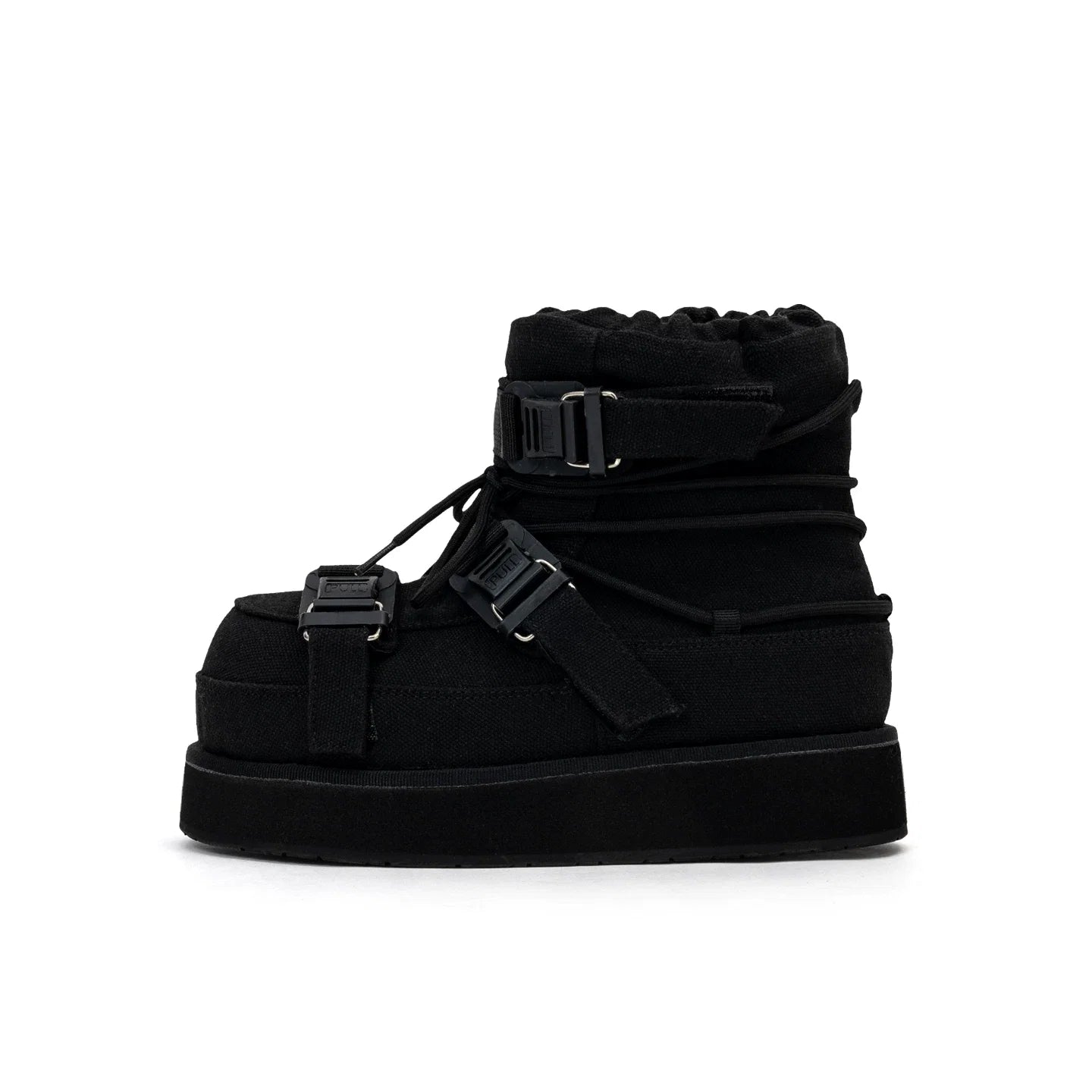 Lunar Drift Triple-Buckle Platform Boots - Skipkicks