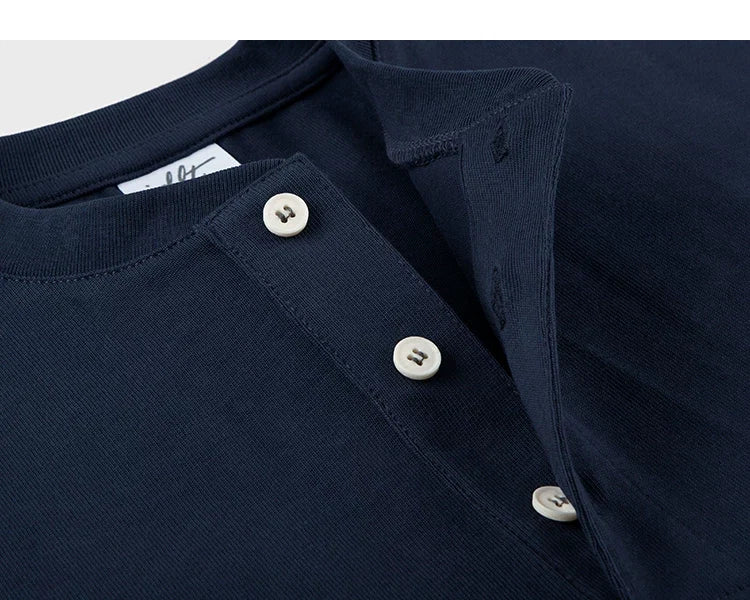 Core Crest Short-Sleeve Henley Tee