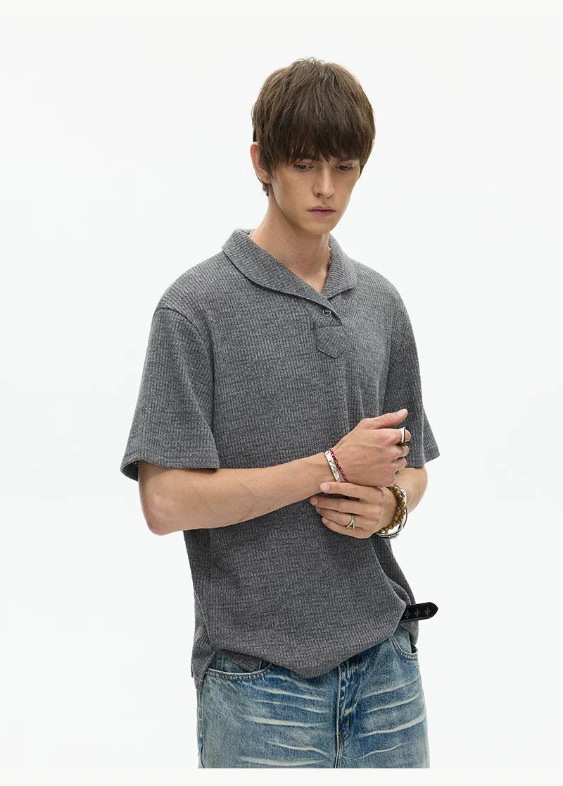 Slate Ridge Shawl Collar Knit Tee