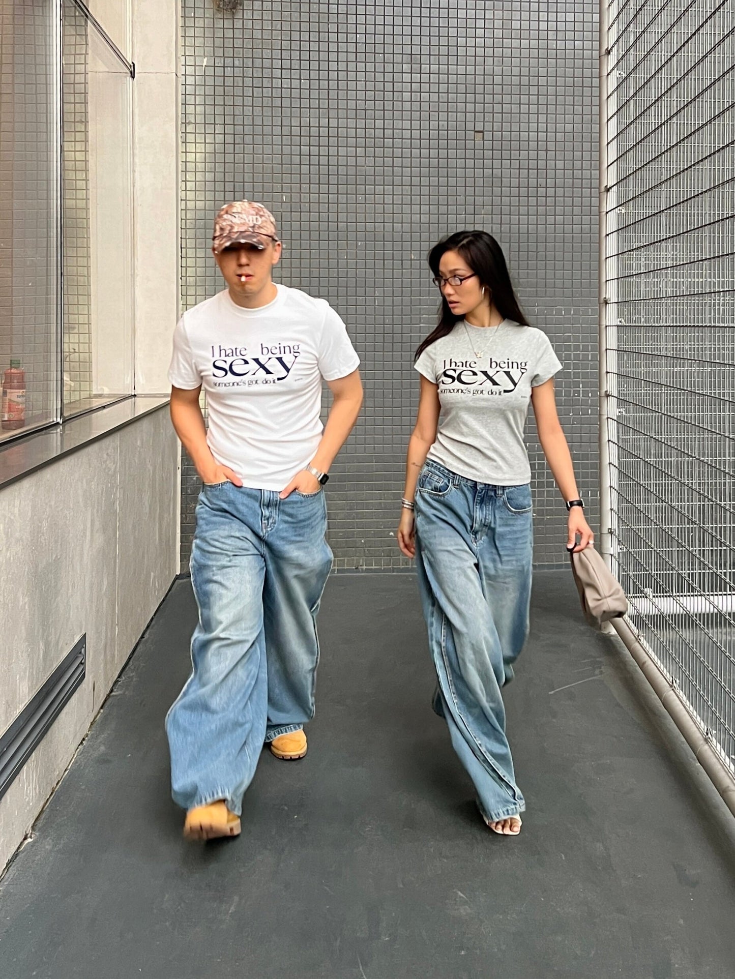 Letter-Print Short-Sleeve T-Shirt