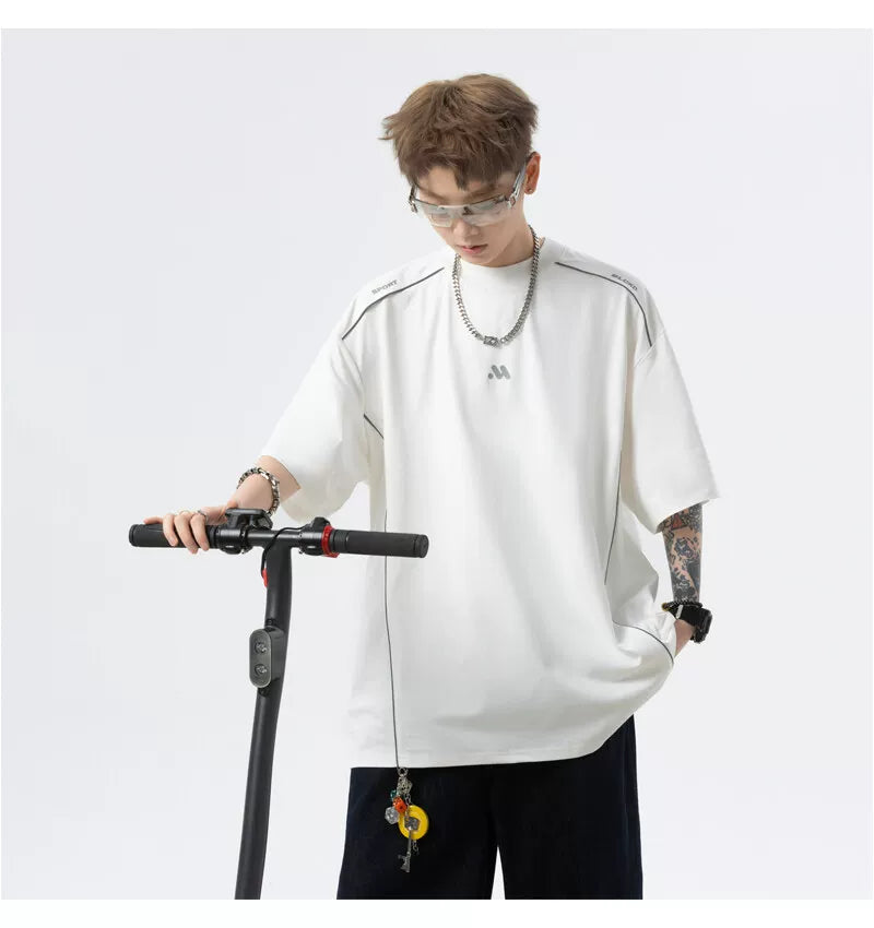 Midnight Circuit Oversized Tech Tee