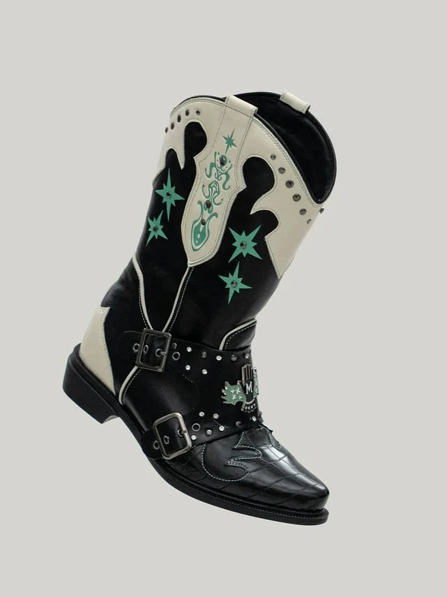 Cosmic Rodeo Star Harness Boots - Skipkicks