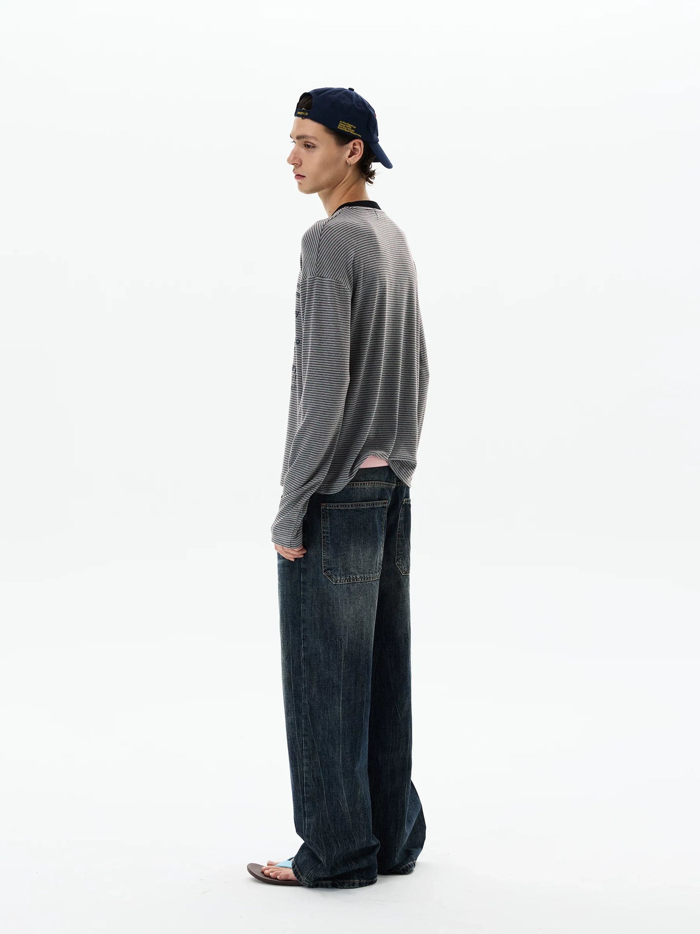 Mantra Stripe Script Longsleeve Tee