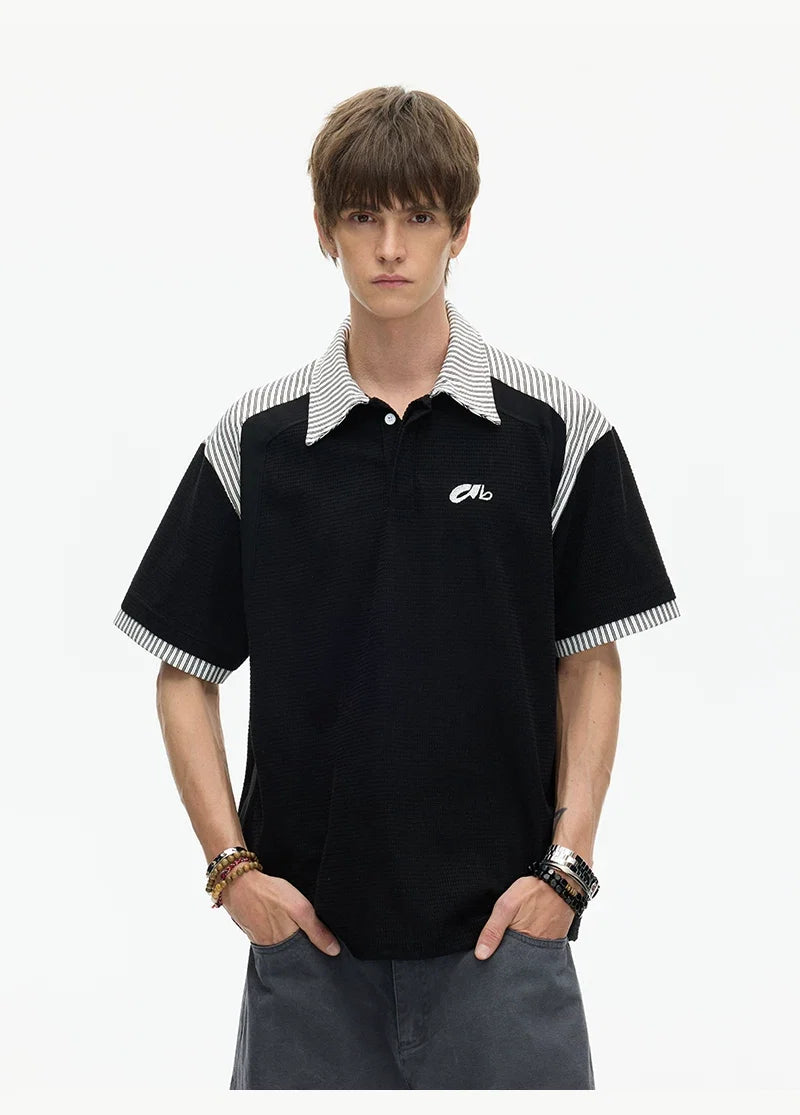 Stripe Collar Club Polo Tee