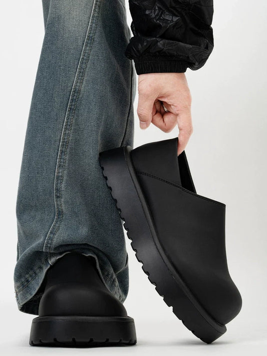 Midnight Monolith Slip Clogs