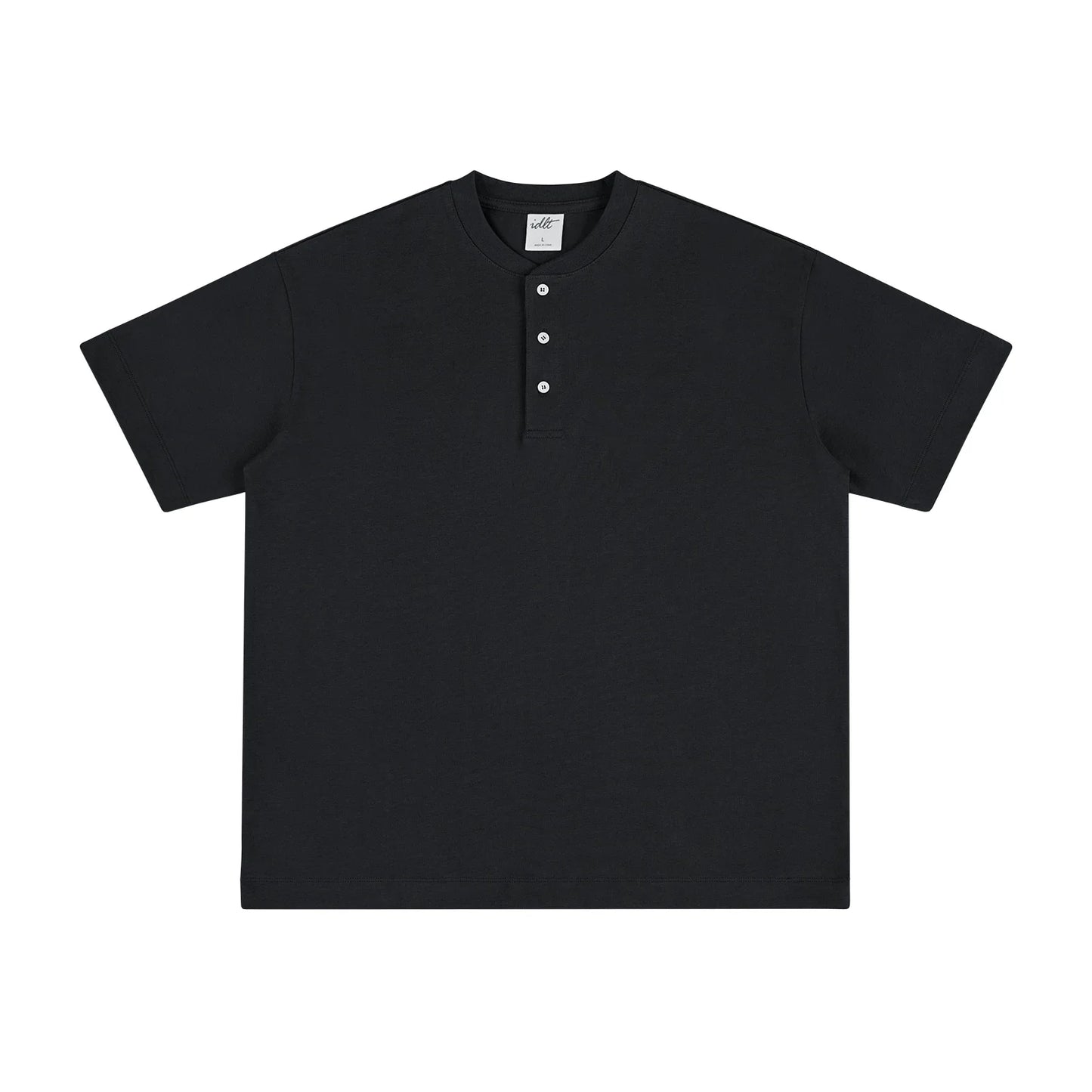 Core Crest Short-Sleeve Henley Tee