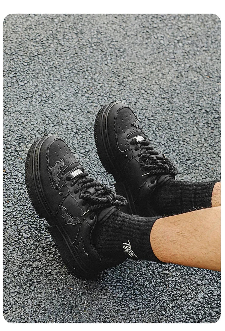 Nightwing Bat Crest Platform Sneakers - Skipkicks