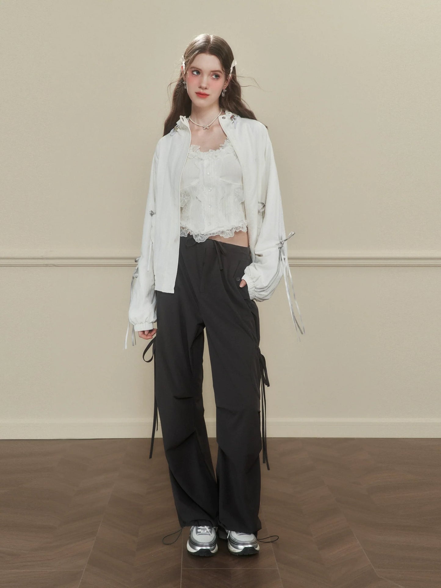 Side-Tie Cargo Pants