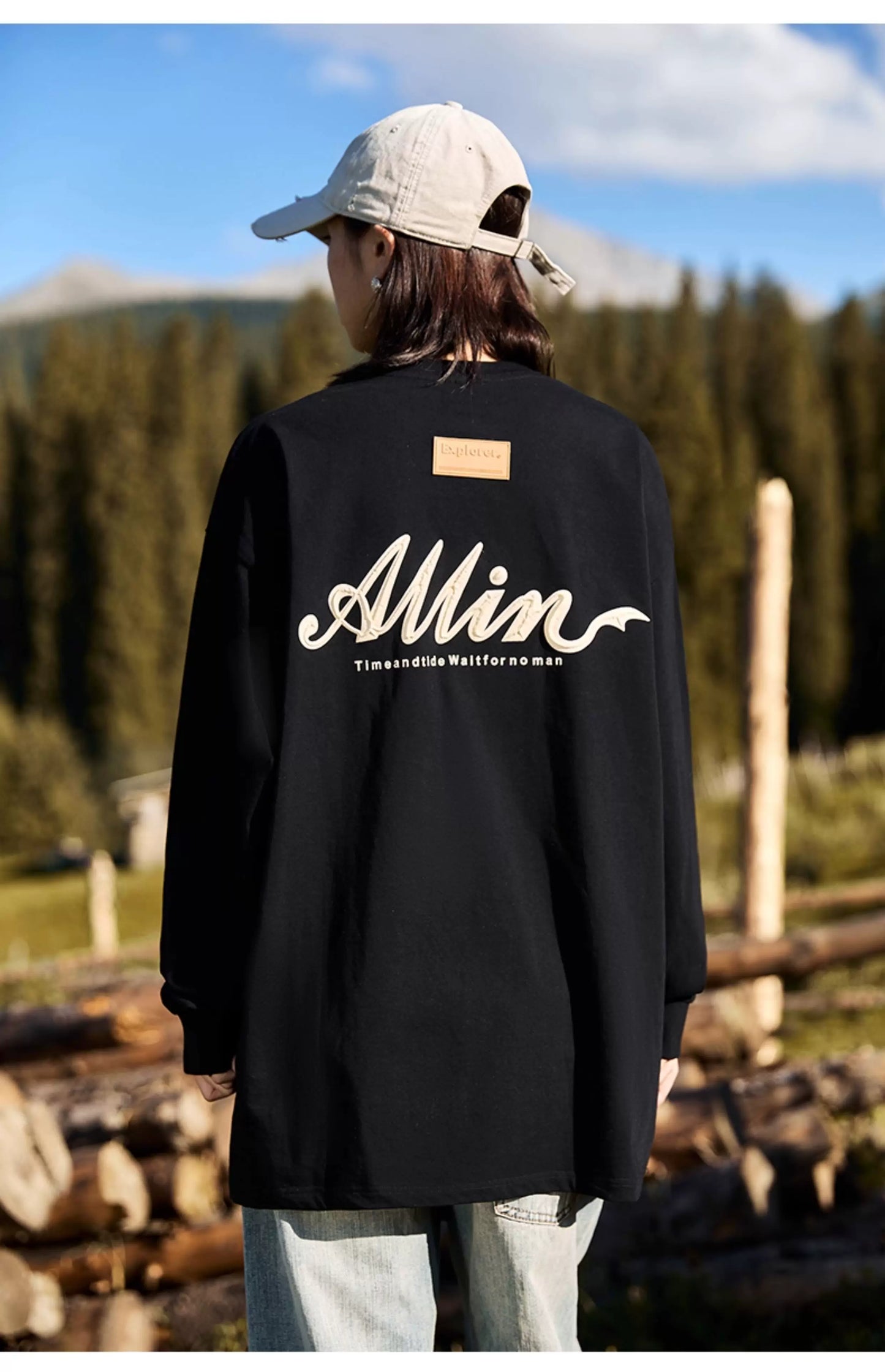 Alpine Script Graphic Long Sleeve Tee