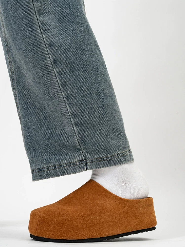 Box Toe Loft Suede Clogs