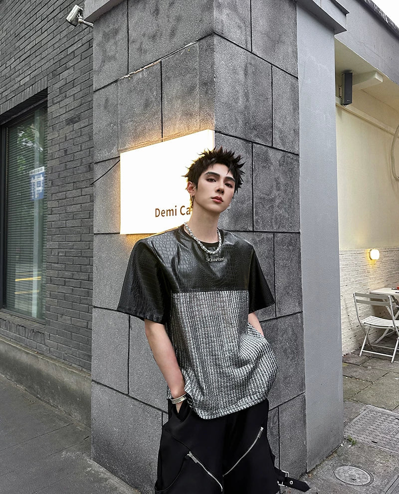 Chrome Grid Splice Panel Tee